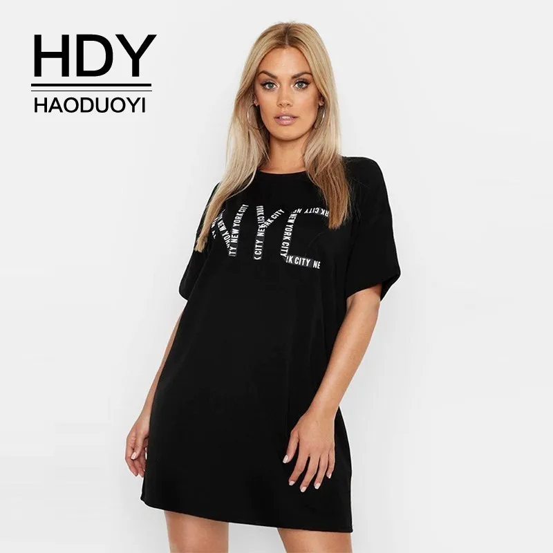 HDY Haoduoyi Large Plus Size Women Clothes Simple And Loose Version NYC Letter Print Short-sleeve Long T-shirt
HDY Haoduoyi Large Plus Size Women Clothes Simple And Loose Version NYC Letter Print Short-sleeve Long T-shirt