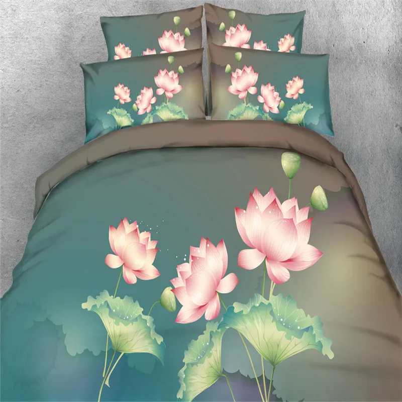 oriental 3d lotus floral Bedding sets Twin/Queen/Full/King Size BedLinen Green Pink Comforter Cover 4/3 Pc Woman Girl Pillowcase
oriental 3d lotus floral Bedding sets Twin/Queen/Full/King Size BedLinen Green Pink Comforter Cover 4/3 Pc Woman Girl Pillowcase