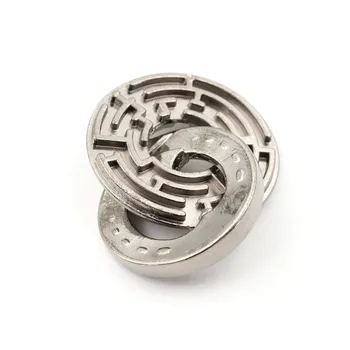 1PCS 52x6mm Metal Unlocked Maze Puzzle Labyrinth IQ Mind Brain Teaser Educational Toy Gift Game For Children Kids 
1PCS 52x6mm Metal Unlocked Maze Puzzle Labyrinth IQ Mind Brain Teaser Educational Toy Gift Game For Children Kids