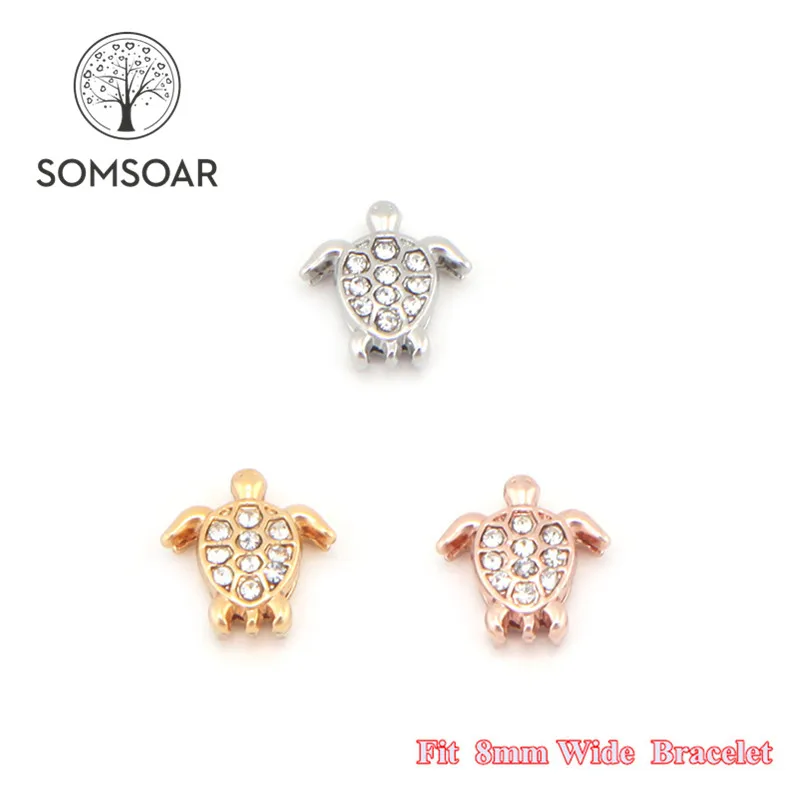Somsoar Jewelry Lovely sea turtle Slide Charms fit 8mm Wide Leather Wrap Bracelet Mesh Bracelet fit Toddler/Women/man 10pcs/lot
Somsoar Jewelry Lovely sea turtle Slide Charms fit 8mm Wide Leather Wrap Bracelet Mesh Bracelet fit Toddler/Women/man 10pcs/lot