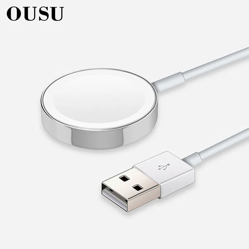 OUSU QI Wireless Charger For apple watch Magnetic Charger For iwatch 1 2 3 4 cargador with 1m usb Cable Fast Charging Station
OUSU QI Wireless Charger For apple watch Magnetic Charger For iwatch 1 2 3 4 cargador with 1m usb Cable Fast Charging Station