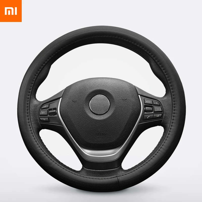 xiaomi Car leather steering wheel cover First layer leather Sweat-absorbent breathable anti-slid Fine hand stitching top quality
xiaomi Car leather steering wheel cover First layer leather Sweat-absorbent breathable anti-slid Fine hand stitching top quality