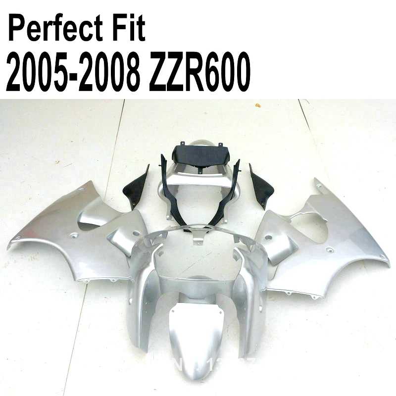 Серебряный комплект обтекателей для Kawasaki ZZR600 zz r600 2005 2006 2007 2008 05 06 07 08 Обтекатели TP76
Серебряный комплект обтекателей для Kawasaki ZZR600 zz r600 2005 2006 2007 2008 05 06 07 08 Обтекатели TP76