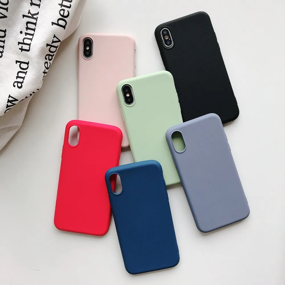 Case For iPhone Xr X Xs Max Cover Korean Soft Silicone Summer Fresh (12)