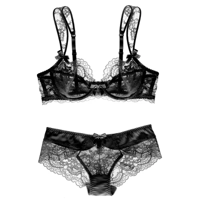 Sexy Mousse Thin Bras Half Cup Slim Transparent Bra Set ladies new Eyelash Lace Lingerie Underwear Set A B C D cup
Sexy Mousse Thin Bras Half Cup Slim Transparent Bra Set ladies new Eyelash Lace Lingerie Underwear Set A B C D cup