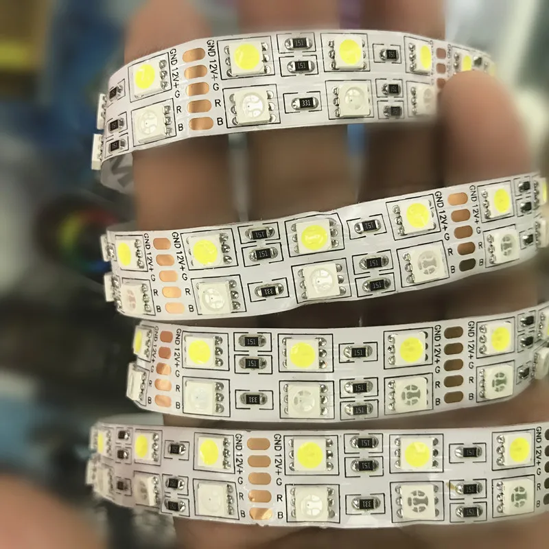 Double Row waterproof 5050 SMD RGBW Flexible LED Strips RGBWW RGB DC12V 24V +White/warm white 5M 120led/M 600LEDs IP33/IP67 5M 
Double Row waterproof 5050 SMD RGBW Flexible LED Strips RGBWW RGB DC12V 24V +White/warm white 5M 120led/M 600LEDs IP33/IP67 5M