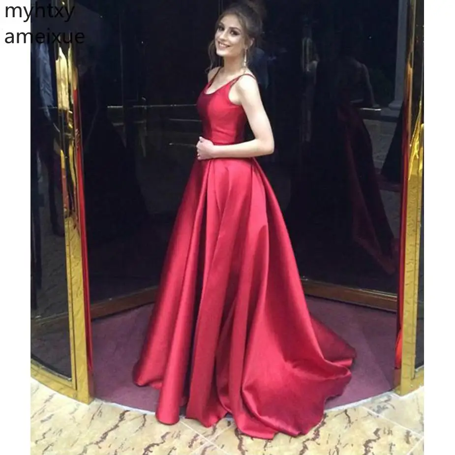 New Simple Red Sexy Evening Dress Robe Formal Prom 2019 Party Dresses Sleeveless Sweep Train Evening Gown Custom Made Plus Size
New Simple Red Sexy Evening Dress Robe Formal Prom 2019 Party Dresses Sleeveless Sweep Train Evening Gown Custom Made Plus Size