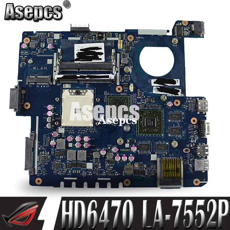 

Asepcs usb board+LA-7552P REV:1.0 Laptop motherboard for ASUS K53TA K53TK K53T K53 Test original mainboard 1GB Video card HD6470