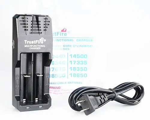 

TrustFire TR-015 Li-ion 2 Slots Universal Battery Charger 3.7V Charging For 18650 18350 14500 10440 16340 17335 17670 18350