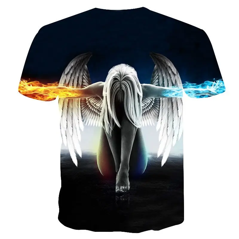 Fashion Brand T-shirt Men/Women Summer 3d Tshirt Print Ange T shirt Harajuku Tops Tees Plus Size M-4XL
Fashion Brand T-shirt Men/Women Summer 3d Tshirt Print Ange T shirt Harajuku Tops Tees Plus Size M-4XL