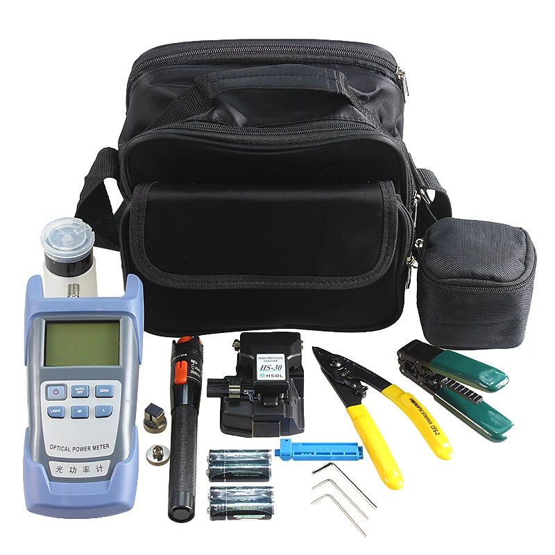 10 type Fiber Optic fusion splicer Tool Kit with HS-30 Fiber Cleaver Optical Power Meter 10km visual fault locator
10 type Fiber Optic fusion splicer Tool Kit with HS-30 Fiber Cleaver Optical Power Meter 10km visual fault locator