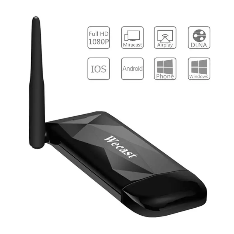 WECAST 2.4G/5G Wireless WiFi HDMI TV Dongle For Miracast Airplay DLNA 1080P HDMI RK3036 Wireless Video Adapter For Phone TV PC
WECAST 2.4G/5G Wireless WiFi HDMI TV Dongle For Miracast Airplay DLNA 1080P HDMI RK3036 Wireless Video Adapter For Phone TV PC