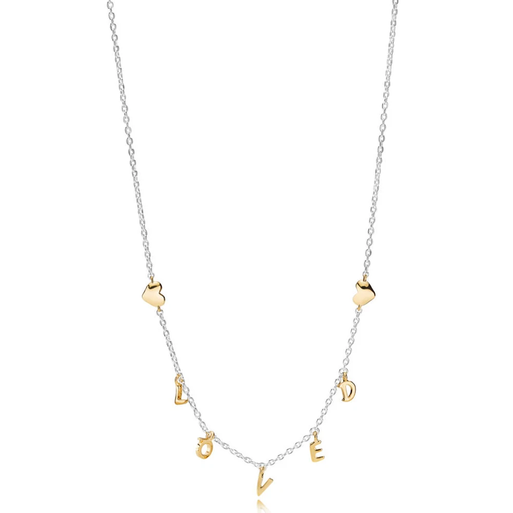 2019 NEW 100% 925 Sterling Silver 367818 Shine Loved Script Collier Necklace 2019 New Valentine's Day Gift High Quality Jewelry
2019 NEW 100% 925 Sterling Silver 367818 Shine Loved Script Collier Necklace 2019 New Valentine's Day Gift High Quality Jewelry