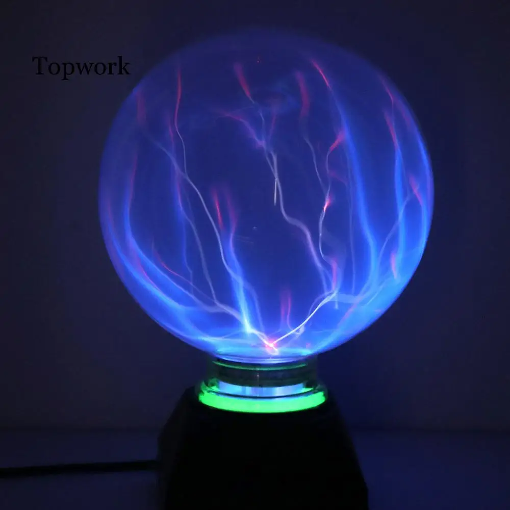 Novelty Glass Magic Plasma Ball Lights 6 8 inch Creative Plasma Lamp Electrostatic ion Crystal Ball Light Table Night Lamp
Novelty Glass Magic Plasma Ball Lights 6 8 inch Creative Plasma Lamp Electrostatic ion Crystal Ball Light Table Night Lamp