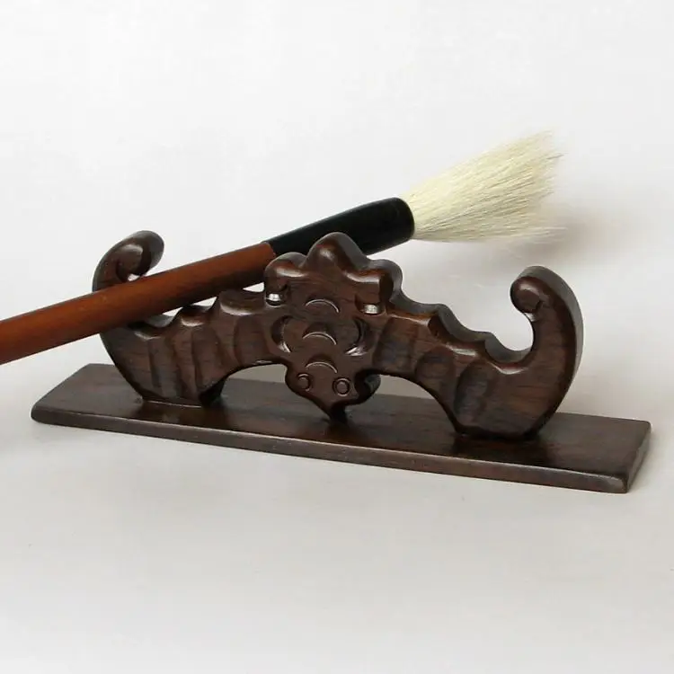 

Zhai rosewood Carving Crafts Gallery bat Bige Bige sign off the "scholar's four jewels" ovo hair pen penholder mountain