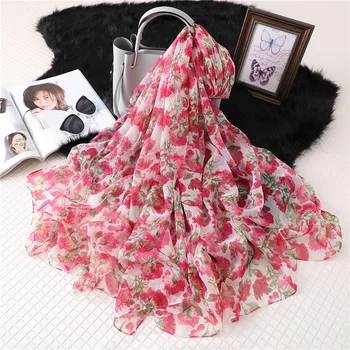 Elegant Women Silk Scarf Floral Print Beach Shawls Wraps Lady Foulard Large Soft Sunscreen Scarves Travel Pashmina Hijab
Elegant Women Silk Scarf Floral Print Beach Shawls Wraps Lady Foulard Large Soft Sunscreen Scarves Travel Pashmina Hijab