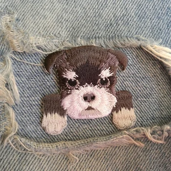 1 PIC 4.5*4.1CM Embroidered cloth computer embroidery chapter exquisite DIY Schnauzer DOG shoulder badge armband clothes decorat
1 PIC 4.5*4.1CM Embroidered cloth computer embroidery chapter exquisite DIY Schnauzer DOG shoulder badge armband clothes decorat