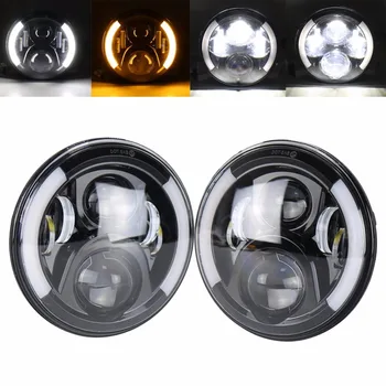 7inch Round Led Headlight H4 Headlamp High Low Beam DRL Daytime Running Light Left Right Turn Signal Light for lada niva 4x4
7inch Round Led Headlight H4 Headlamp High Low Beam DRL Daytime Running Light Left Right Turn Signal Light for lada niva 4x4