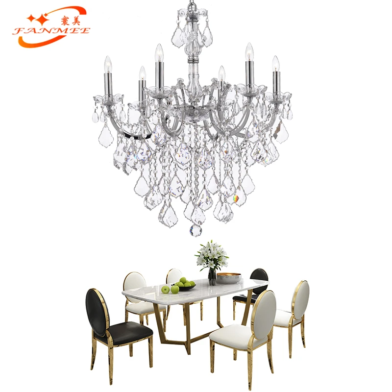 Wrought Iron Chandelier Lighting Modern Crystal Chandeliers Hanging Light LED Lustre de Cristal Lamp for Restaurant Bedroom
Wrought Iron Chandelier Lighting Modern Crystal Chandeliers Hanging Light LED Lustre de Cristal Lamp for Restaurant Bedroom