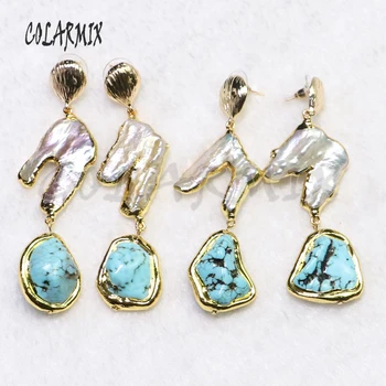 3 pairs double Stone earrings pearl with blue stone Gems stone jewelry gems jewelry for women hook earring gift 9079
3 pairs double Stone earrings pearl with blue stone Gems stone jewelry gems jewelry for women hook earring gift 9079