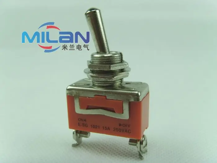 1pcs E-SG-1021 SPST 2 Terminal AC Toggle Switch 15A 250V Two Feet 2 Feet ON OFF 15mm Smart House Switches 1021
1pcs E-SG-1021 SPST 2 Terminal AC Toggle Switch 15A 250V Two Feet 2 Feet ON OFF 15mm Smart House Switches 1021