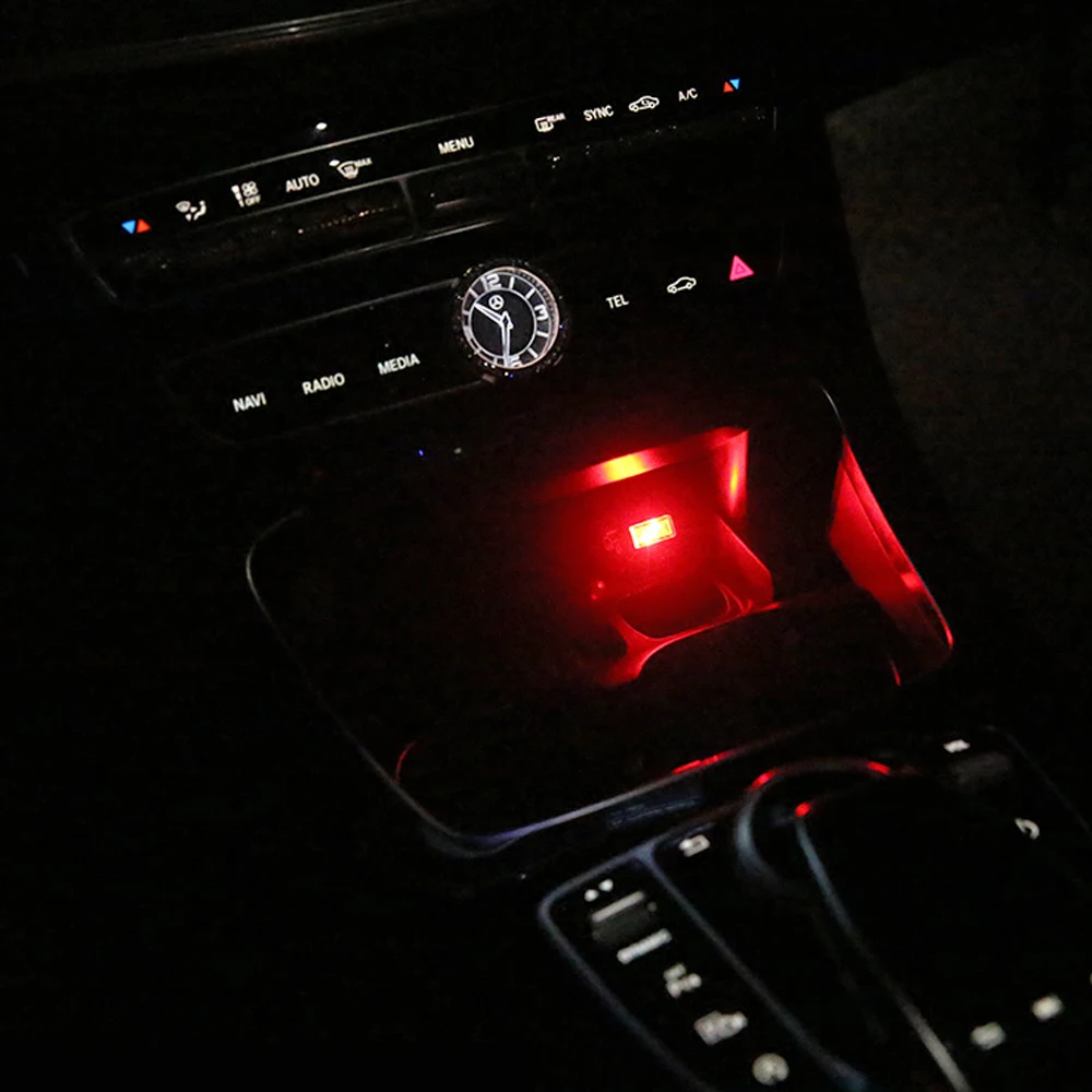 Car Atmosphere Lights 5V USB Cigarette Lighter Car Styling Interior Decoration Decorative Lamp Emergency Car Foot Lamp Car Styling (8)