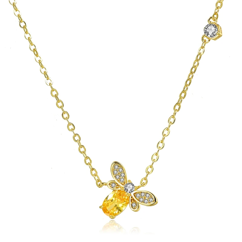 Fanqieliu Famous Brand Yellow Crystal Necklace Woman's Necklace Bee Gold Pendant Necklaces Collar Mujer 2019 FQL19781
Fanqieliu Famous Brand Yellow Crystal Necklace Woman's Necklace Bee Gold Pendant Necklaces Collar Mujer 2019 FQL19781
