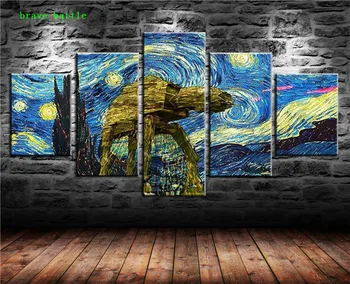 Van Gogh Night View Star Wars 5 Pieces Canvas Painting Print Living Room Home Decor Modern Wall Art Oil Painting Poster
Van Gogh Night View Star Wars 5 Pieces Canvas Painting Print Living Room Home Decor Modern Wall Art Oil Painting Poster