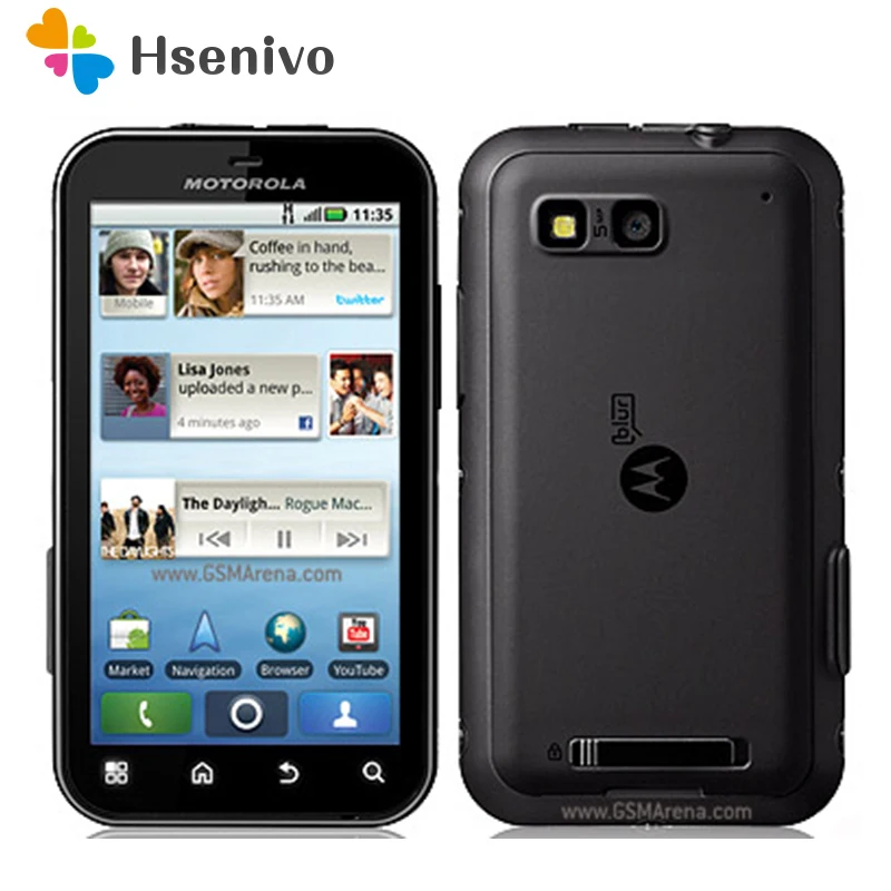 Motorola MB525 Восстановленный-оригинальный DEFY мобильный телефон двухъядерный 4 0