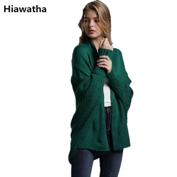 Hiawatha 2018 Autumn Winter New Knitted Cardigan Plus Size Batwing Sleeve Long Sweater Solid Color Coat E1896
Hiawatha 2018 Autumn Winter New Knitted Cardigan Plus Size Batwing Sleeve Long Sweater Solid Color Coat E1896