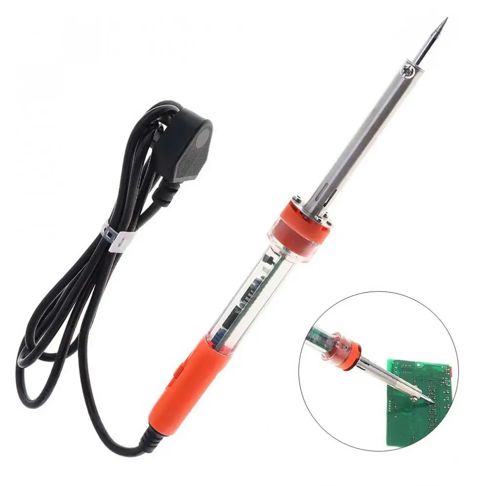 220V 60W Adjustable Temperature External Heat Lead-free Electric Soldering Iron Support 0.5-1.2mm Diameter Wire Tool Accessories
220V 60W Adjustable Temperature External Heat Lead-free Electric Soldering Iron Support 0.5-1.2mm Diameter Wire Tool Accessories