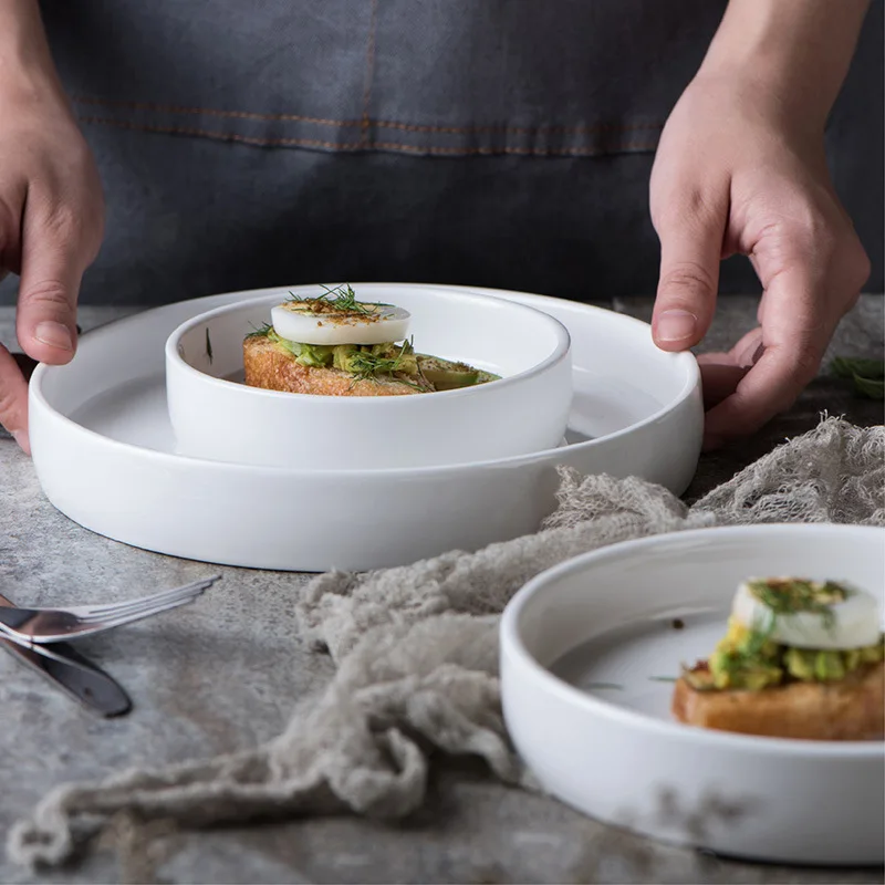 1x White Round Porcelain Dining Breakfast Desserts Cake Snacks Dinner Serving Plate Dish Eco-friendly Dinnerware microwave safe
1x White Round Porcelain Dining Breakfast Desserts Cake Snacks Dinner Serving Plate Dish Eco-friendly Dinnerware microwave safe