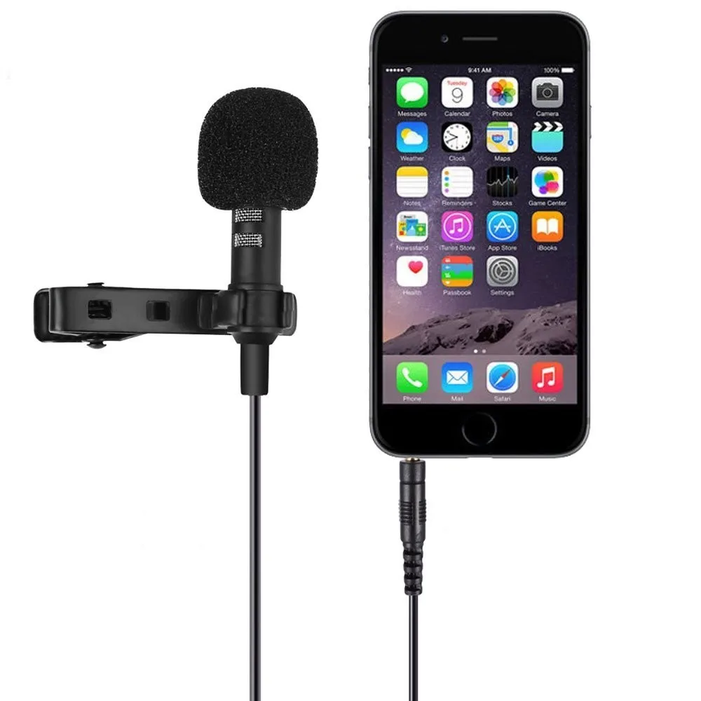 Mini Stereo HiFi Sound Quality Lavalier Clip-on Omni-directional Condenser Microphone For Smart Phone Mobile phone PC
Mini Stereo HiFi Sound Quality Lavalier Clip-on Omni-directional Condenser Microphone For Smart Phone Mobile phone PC