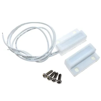 

MC-38 MC38 Wired Door Window Sensor 30mm Wire Lengthen Randomly Magnetic Switch Home Alarm System for arduino