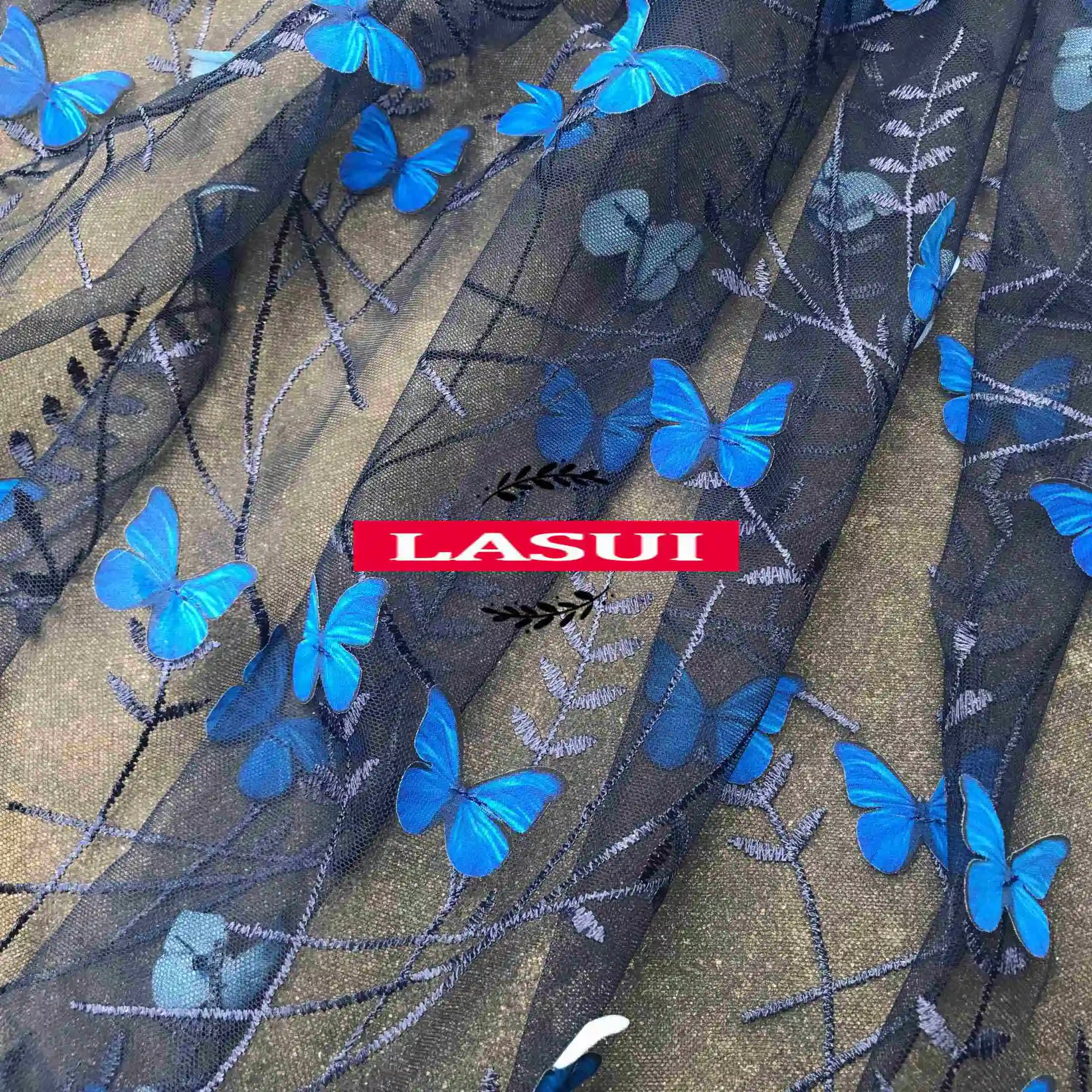 LASUI 1 yard 2019 NEW X0520 DIY skirt ,wedding dress accessories beautiful Dark blue 3D butterfly embroidery mesh lace fabric
LASUI 1 yard 2019 NEW X0520 DIY skirt ,wedding dress accessories beautiful Dark blue 3D butterfly embroidery mesh lace fabric