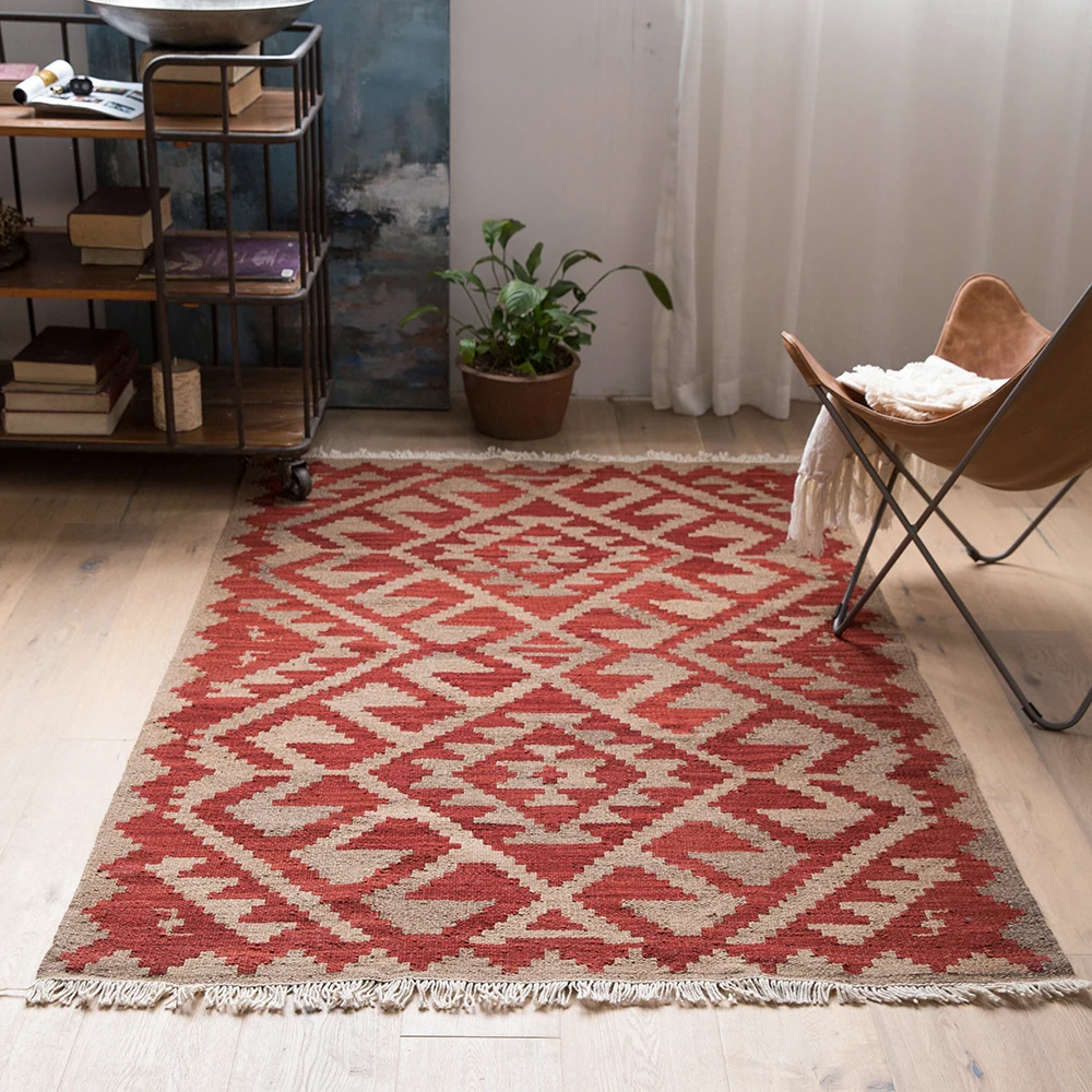 Vision Taste Red Kilim Nation Wind Geometry Modern Wool Manual Bedroom A Living Room Carpet Tapestry
Vision Taste Red Kilim Nation Wind Geometry Modern Wool Manual Bedroom A Living Room Carpet Tapestry