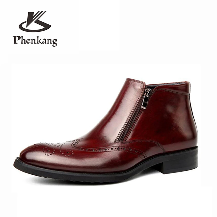 Men Autumn Winter Boots bullock Vintage Style Men ankle boots Shoes Casual Fashion High-Cut zipper Warm Hombre boots Phenkang
Men Autumn Winter Boots bullock Vintage Style Men ankle boots Shoes Casual Fashion High-Cut zipper Warm Hombre boots Phenkang