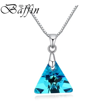 BAFFIN Triangle Pendant Necklace Crystals From SWAROVSKI Elements Silver Color Chain Necklaces For Women Kids Jewelry
BAFFIN Triangle Pendant Necklace Crystals From SWAROVSKI Elements Silver Color Chain Necklaces For Women Kids Jewelry