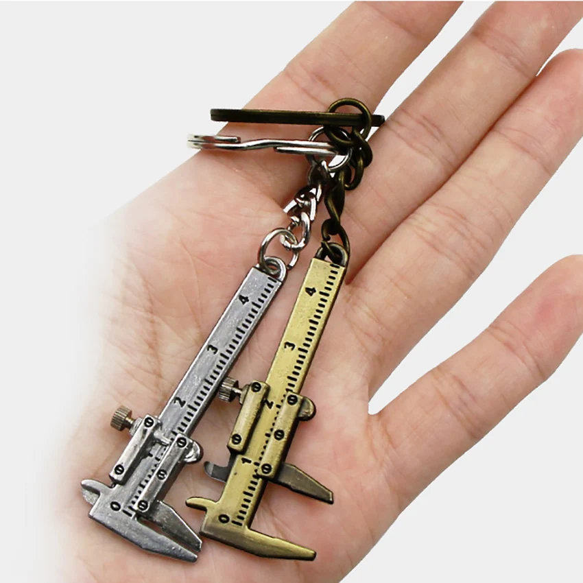 Mini Vernier Calipe Keyrings Portable Zinc Alloy Vernier Caliper Chain Keychain Measurement Automobile Turbo Key chains Tools
Mini Vernier Calipe Keyrings Portable Zinc Alloy Vernier Caliper Chain Keychain Measurement Automobile Turbo Key chains Tools