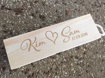 Personalized Wood Wine Box Unique Wedding Anniversary Gift Box Custom Name Champagne Bottle Holder Engraved Wooden Wedding Favor
Personalized Wood Wine Box Unique Wedding Anniversary Gift Box Custom Name Champagne Bottle Holder Engraved Wooden Wedding Favor