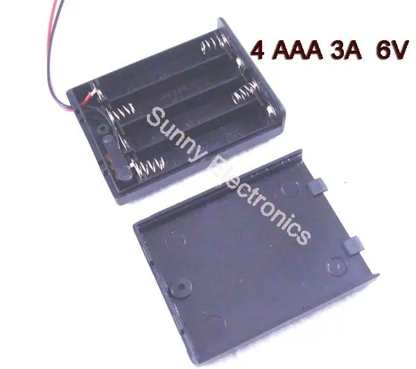 10x New 4 AAA 3A Battery 6V Holder Box with 5.5" Leads and ON/OFF Switch Black Free Shipping
10x New 4 AAA 3A Battery 6V Holder Box with 5.5" Leads and ON/OFF Switch Black Free Shipping