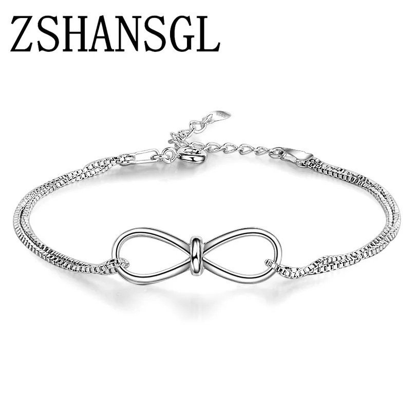 NEW Multilayer Initial Infinity Charm Love Women 925 Sterling Silver Bracelet Femme Best Friend Friendship Chain Jewelry
NEW Multilayer Initial Infinity Charm Love Women 925 Sterling Silver Bracelet Femme Best Friend Friendship Chain Jewelry
