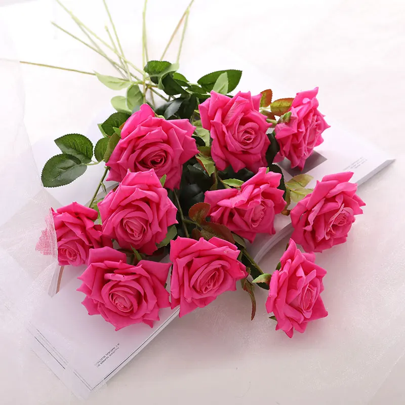 11pcs Artificial Rose Flowers Branch Fresh Foliage Wedding Decoration Bride Favorite Love fleur artificielle Living Room Decor
11pcs Artificial Rose Flowers Branch Fresh Foliage Wedding Decoration Bride Favorite Love fleur artificielle Living Room Decor