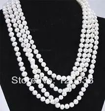 lady's gift women's jewelry Super long 7-8mm White Akoya Cultured Pearl Necklace 80'' hook wholesale shipping Free
lady's gift women's jewelry Super long 7-8mm White Akoya Cultured Pearl Necklace 80'' hook wholesale shipping Free
