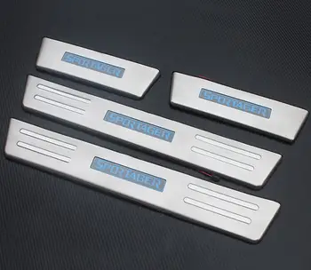 With Blue LED High quality stainless steel Scuff Plate/Door Sill Protector Sticker Car Styling For 2011-2012 KIA Sportager
With Blue LED High quality stainless steel Scuff Plate/Door Sill Protector Sticker Car Styling For 2011-2012 KIA Sportager