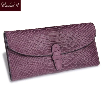 2020 Hot Sale Fashion Snake Print Leather Clutch Wallet Folded Genuine Leather Wallets Women's Cowhide Wallet Long Purse Purple
2020 Hot Sale Fashion Snake Print Leather Clutch Wallet Folded Genuine Leather Wallets Women's Cowhide Wallet Long Purse Purple