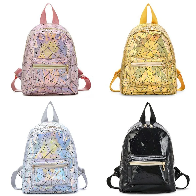 New Style Pink White Black Geometric Lingge Women Backpack Luminous Flash Mens Travel Shoulder Bag Rucksack
New Style Pink White Black Geometric Lingge Women Backpack Luminous Flash Mens Travel Shoulder Bag Rucksack