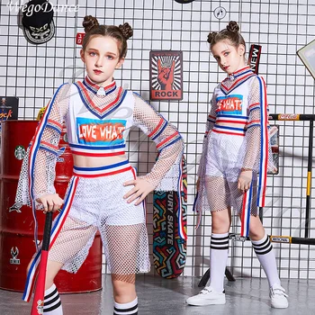 Children's hip-hop street dance set Girls perform summer jazz dance costumes 100-160cm height
Children's hip-hop street dance set Girls perform summer jazz dance costumes 100-160cm height