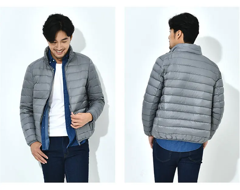 9Colors 90% white duck down jacket men winter ultralight thin male parka coat man brand clothing Muls High quality outwear MD701-21