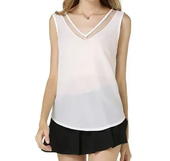 New Fashion Women Casual Chiffon Blouse Sleeveless V-Neck Loose Sheer Shirt Tops HOT
New Fashion Women Casual Chiffon Blouse Sleeveless V-Neck Loose Sheer Shirt Tops HOT